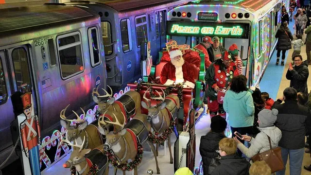 Allstate CTA Holiday Train and Bus