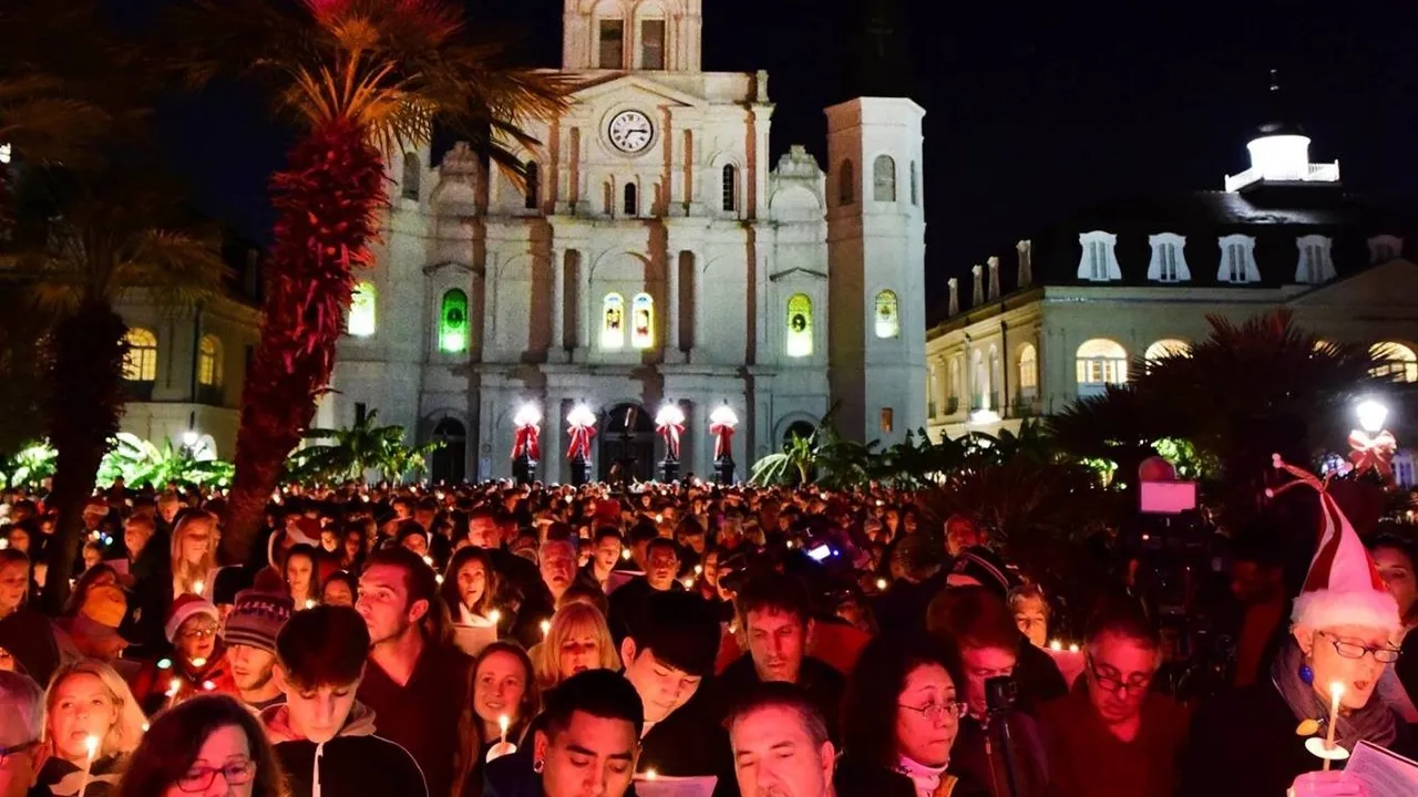 Caroling in Jackson Square