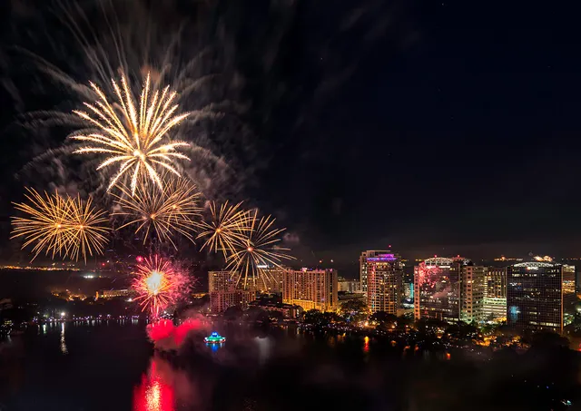 Fireworks at the Fountain
