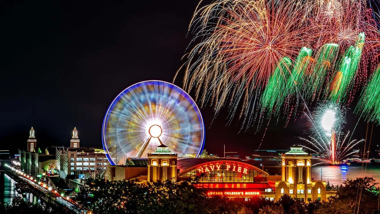 Navy Pier New Year's Eve Fireworks, photo 1 of 2