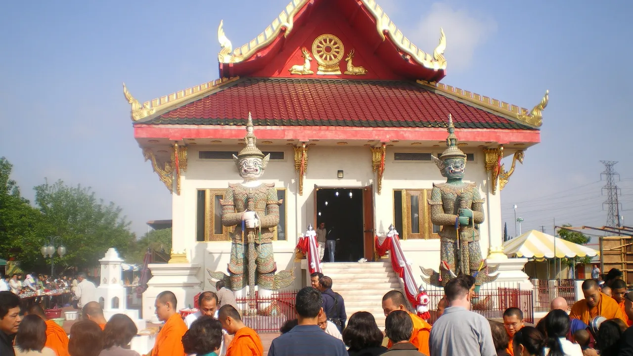 Songkran at Wat Thai of Los Angeles