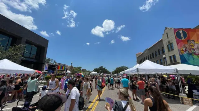 St. Pete Pride Street Fair on Central